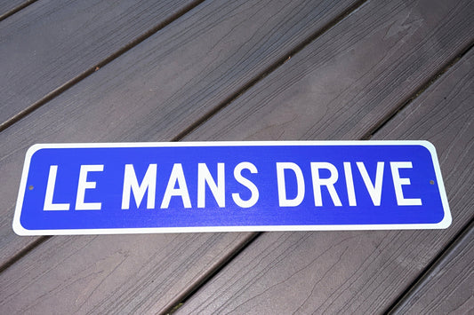 Le Mans Drive Street Sign | Saint Mary's College | Dorm Decor | Better in Blue Co.