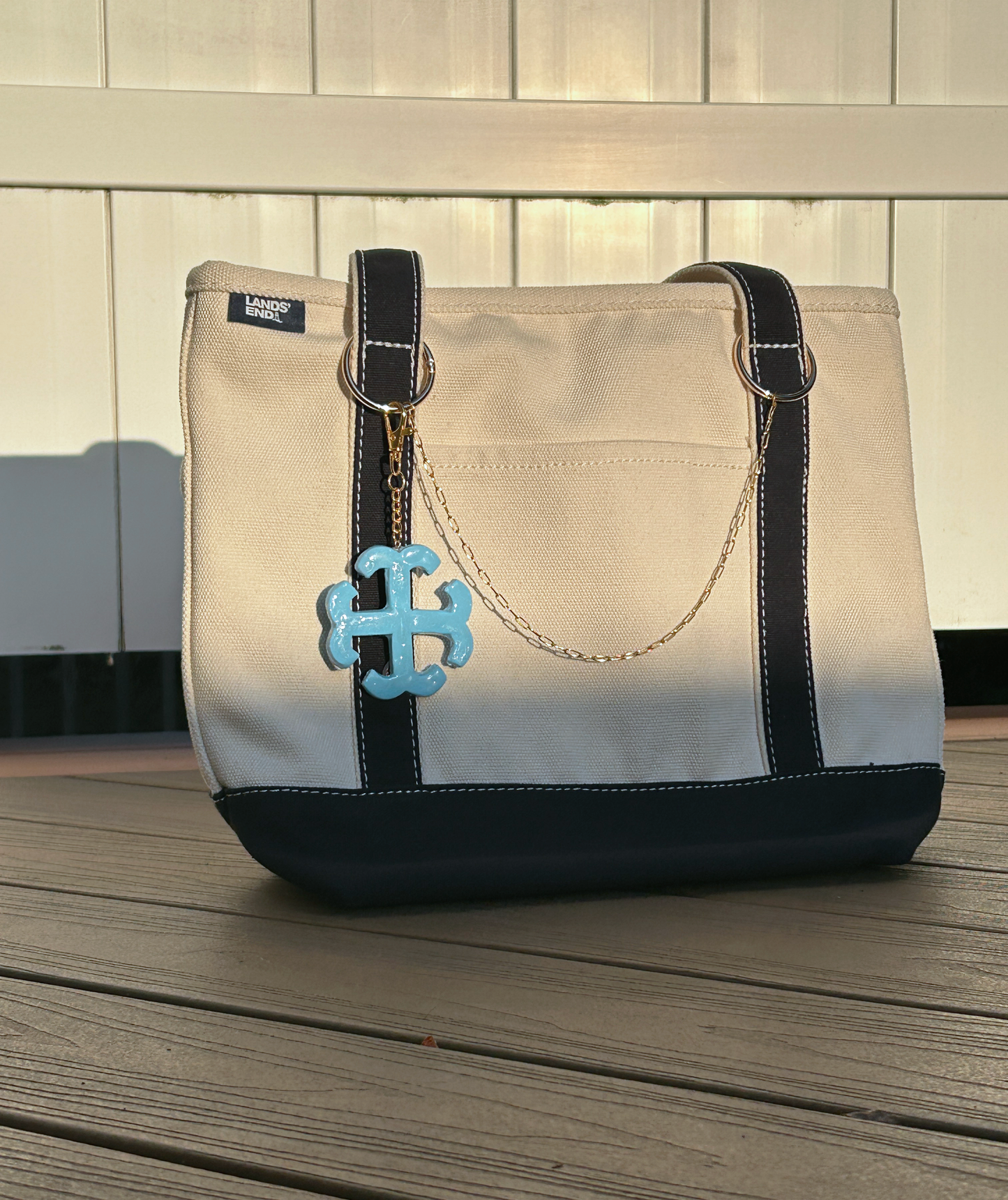 Saint Mary's College French Cross Bag Charm | Keychain | Belles Blue | Better in Blue Co.