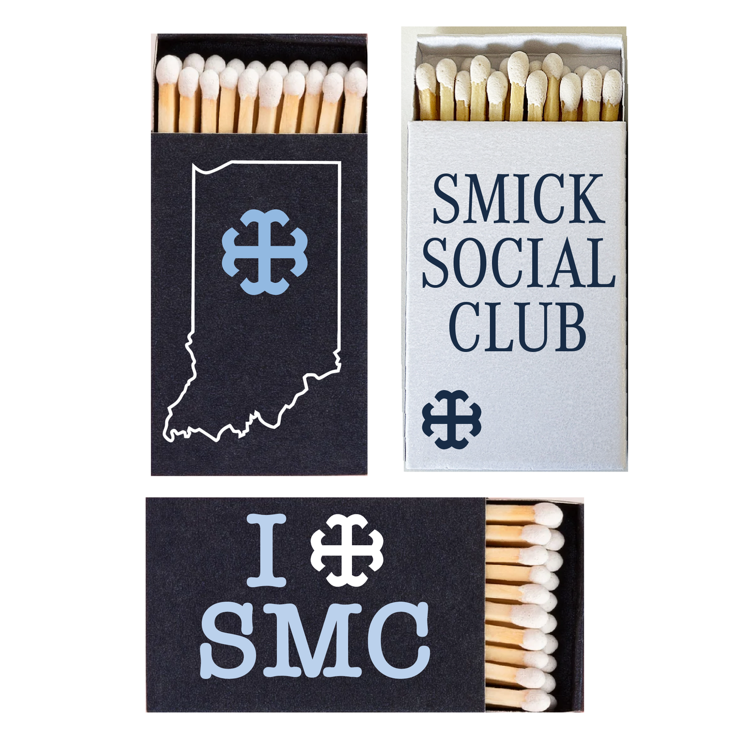 Saint Mary's College Matchboxes | Custom | French Cross | Better in Blue Co.