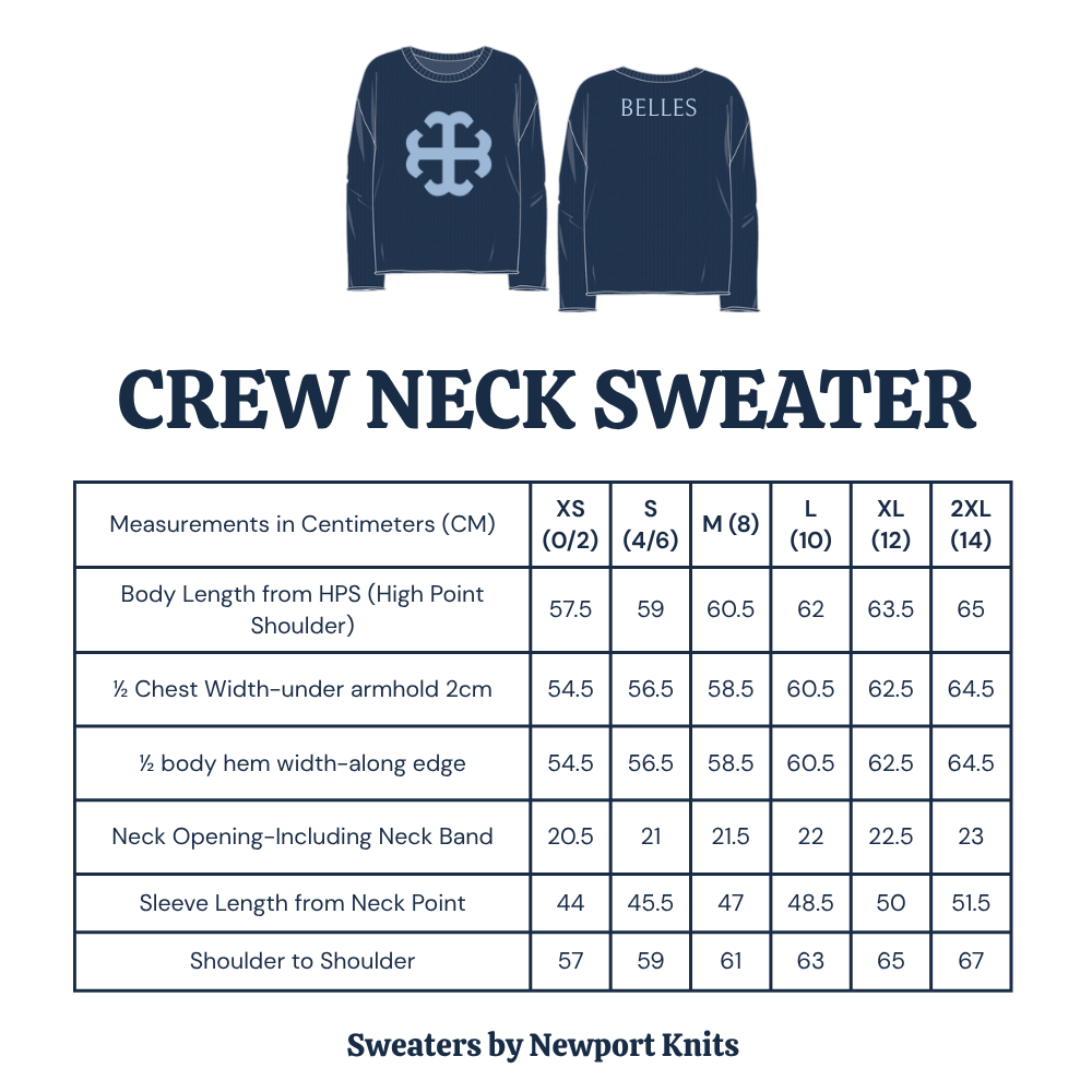 The French Cross Sweater | Saint Mary's College | Two Versions | Navy | Belles Blue | White | Better in Blue Co.