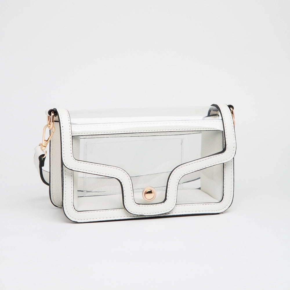 Better in Blue Co. Clear Envelope Shoulder Bag for Stadium | Game Day | Notre Dame | Belles | Saint Mary's College