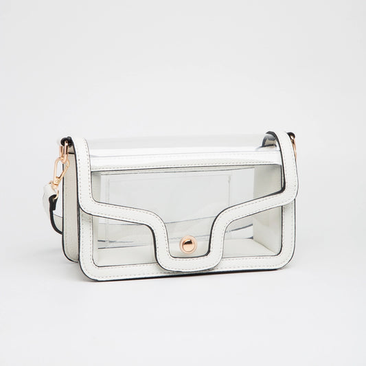 Better in Blue Co. Clear Envelope Shoulder Bag for Stadium | Game Day | Notre Dame | Belles | Saint Mary's College